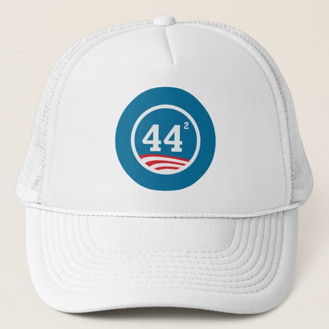 Obama - 44 Squared Truckerkappe (Vorderseite)