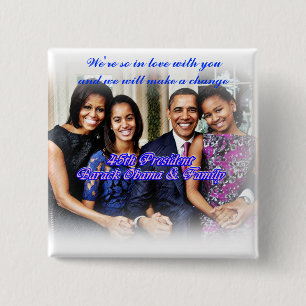 Obama,45. Präsident_Button Button