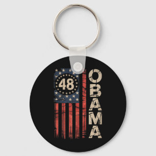 Obama 48. US-Präsident Flag Obama für Presi Schlüsselanhänger