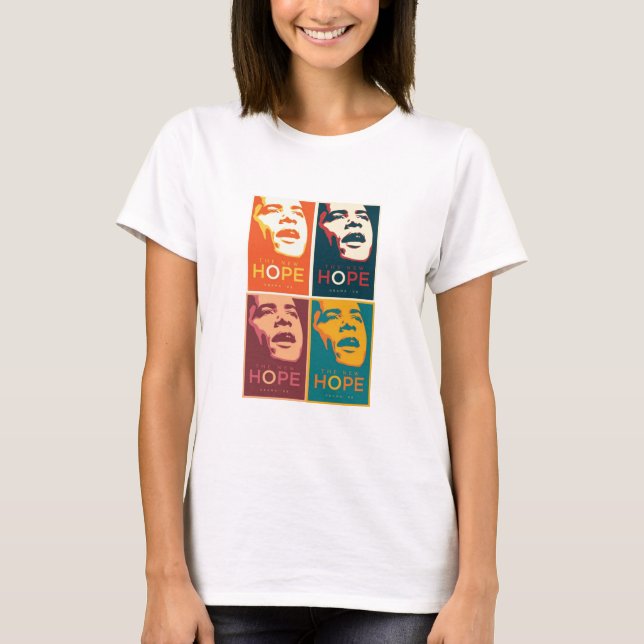 Obama 4-Pix-T-Shirt T-Shirt (Vorderseite)
