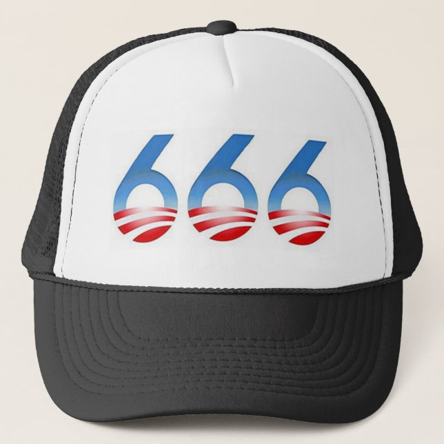 Obama 666 truckerkappe (Vorderseite)