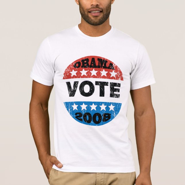 Obama-Abstimmungs-T-Shirt 2008 T-Shirt (Vorderseite)