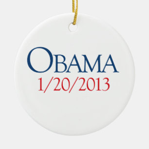 OBAMA AM 20. JANUAR - .PNG KERAMIKORNAMENT