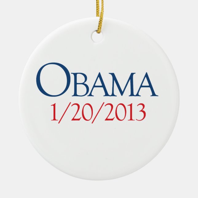 OBAMA AM 20. JANUAR - .PNG KERAMIKORNAMENT (Vorne)
