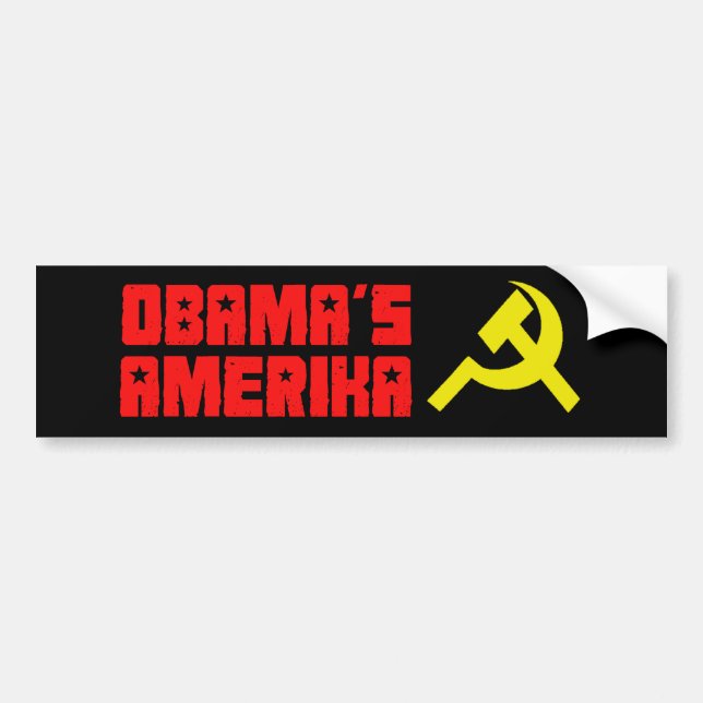 Obama Amerika 3 Autoaufkleber (Vorne)