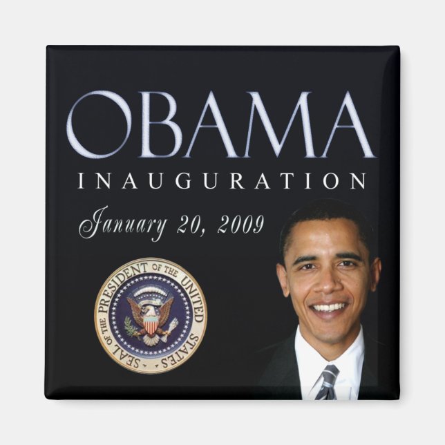Obama-Amtseinführung Day Magnet (Vorne)