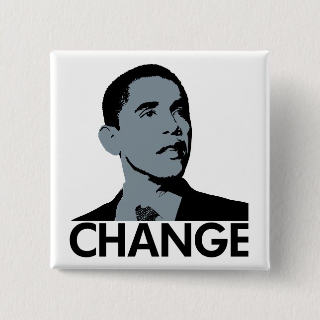Obama: Ändern Sie quadratischen Knopf Button (Vorderseite)