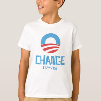 Obama ändert den T - Shirt eines kleinen Kindes