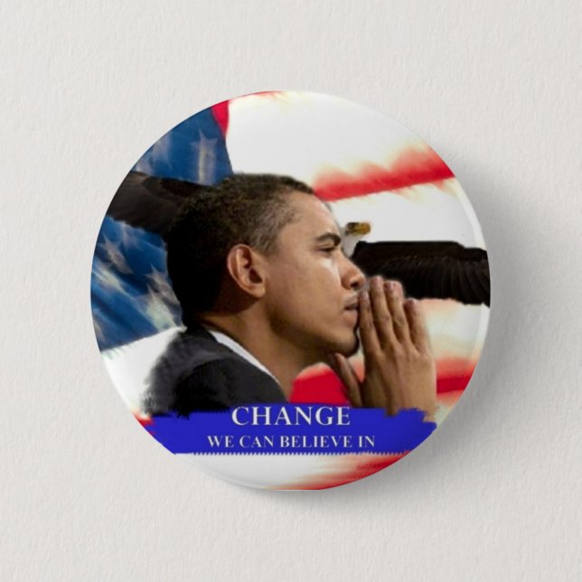 Obama-Änderung Button (Vorderseite)