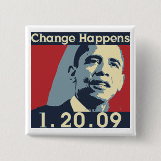 Obama-Änderung geschieht Knopf Button
