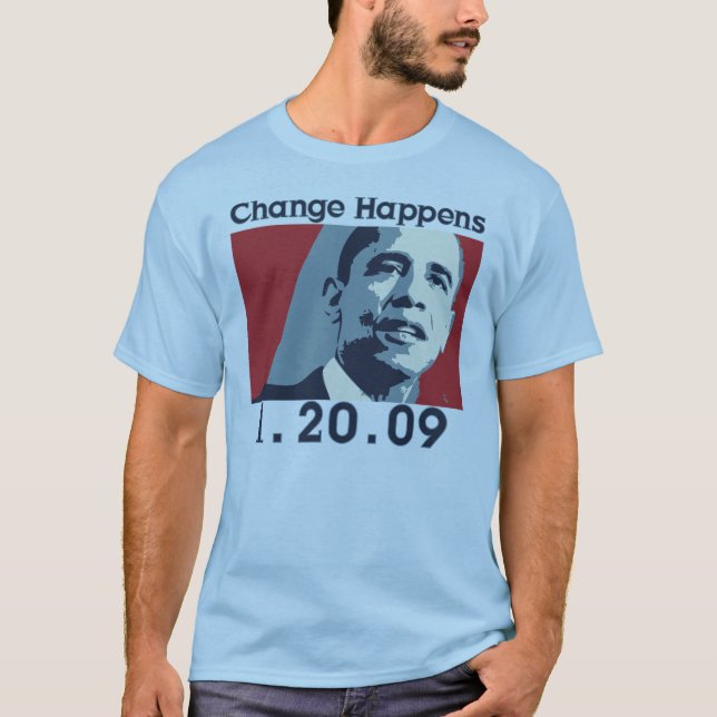 Obama-Änderung geschieht T-Shirt (Vorderseite)