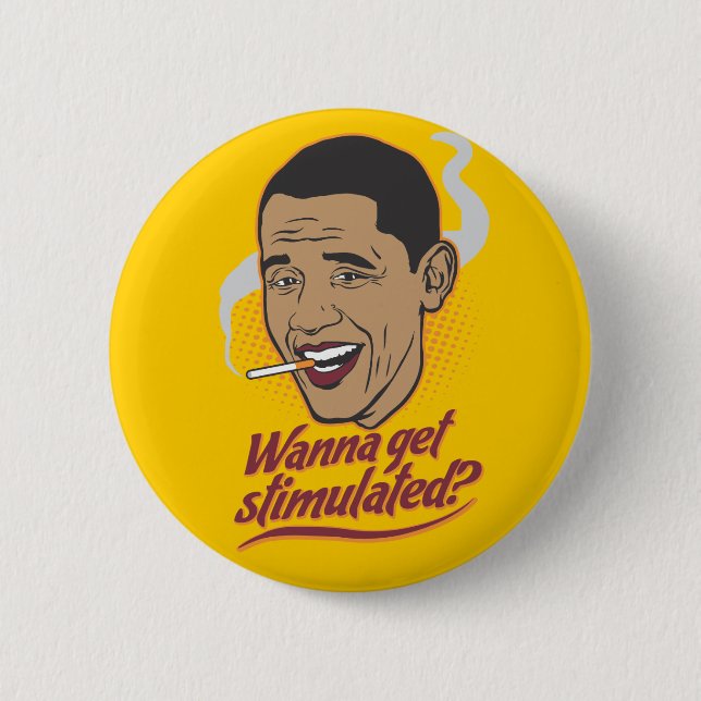 Obama-Anregungs-Knopf Button (Vorderseite)