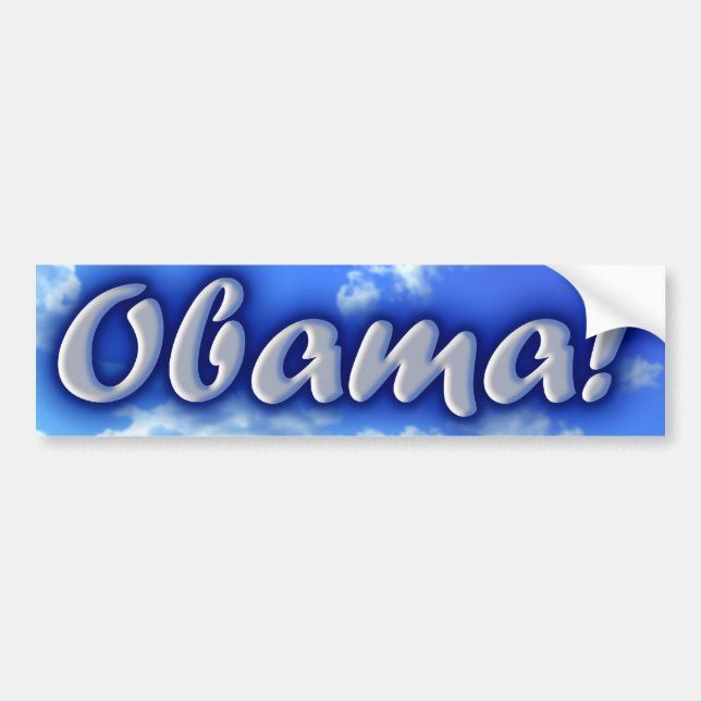 Obama! Autoaufkleber (Vorne)