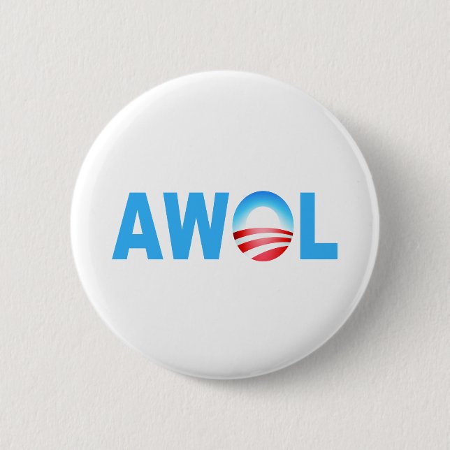 OBAMA AWOL BUTTON (Vorderseite)