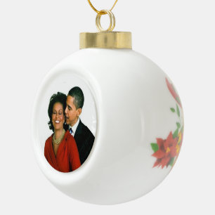 OBAMA-BALL VERZIERUNG KERAMIK Kugel-Ornament