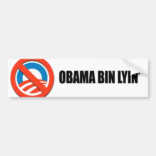 Obama-Behälter lyin Autoaufkleber (Vorne)