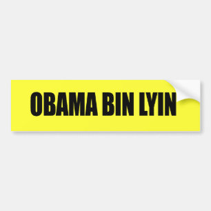 Obama-Behälter lyin Autoaufkleber