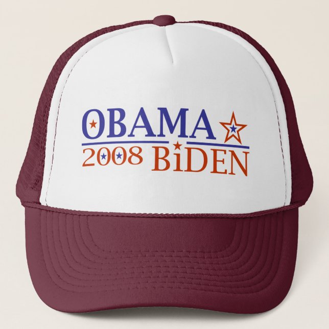 Obama Biden 08 Truckerkappe (Vorderseite)