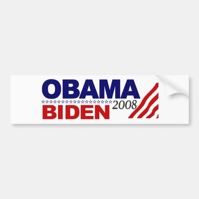 Obama Biden 2008 Autoaufkleber (Vorne)