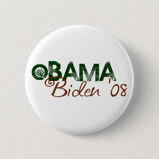 Obama Biden 2008 (grüne Ausgabe) Button