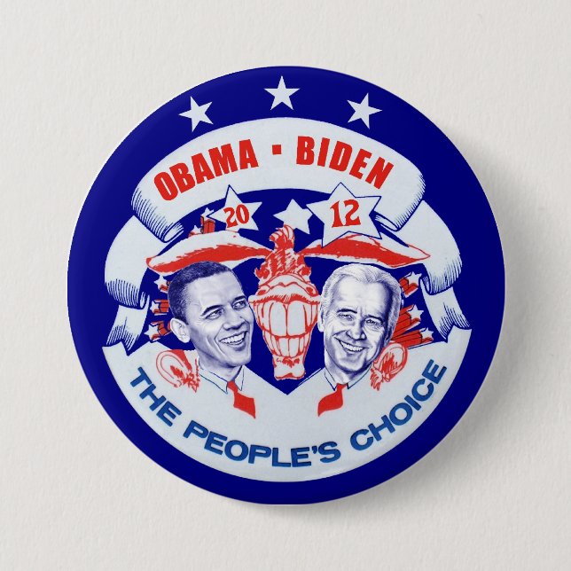 Obama Biden 2012 Button (Vorderseite)
