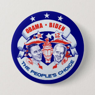 Obama Biden 2012 Button