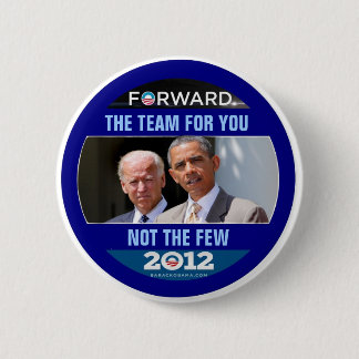 Obama Biden 2012 das Team für Sie Button
