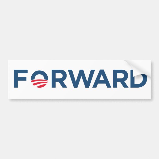 Obama Biden 2012 vorwärts (dunkelblau) Autoaufkleber (Vorne)