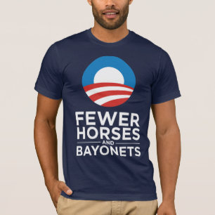 Obama Biden 2012 weniger Pferde und Bajonette T-Shirt