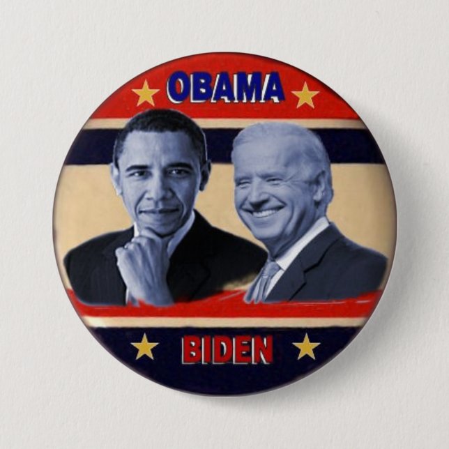 Obama/Biden 3-Inch Knopf Button (Vorderseite)