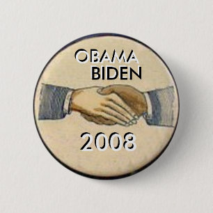 Obama-/Biden Händedruck-Knopf Button