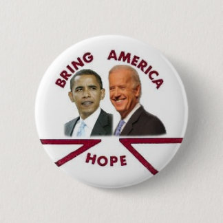Obama/Biden Hoffnungs-Knopf Button