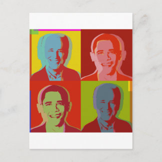 Obama biden postkarte