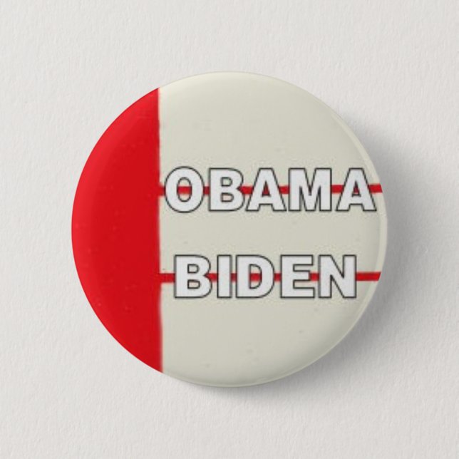 Obama Biden Redline Knopf Button (Vorderseite)