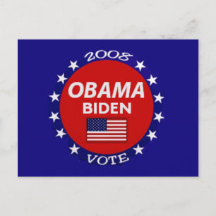 Obama Biden Vote Postcard Postkarte