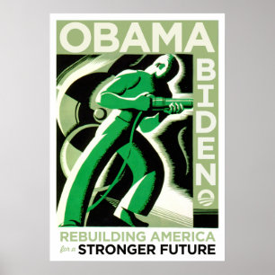 Obama/Biden: Wiederaufbau von Amerika Poster