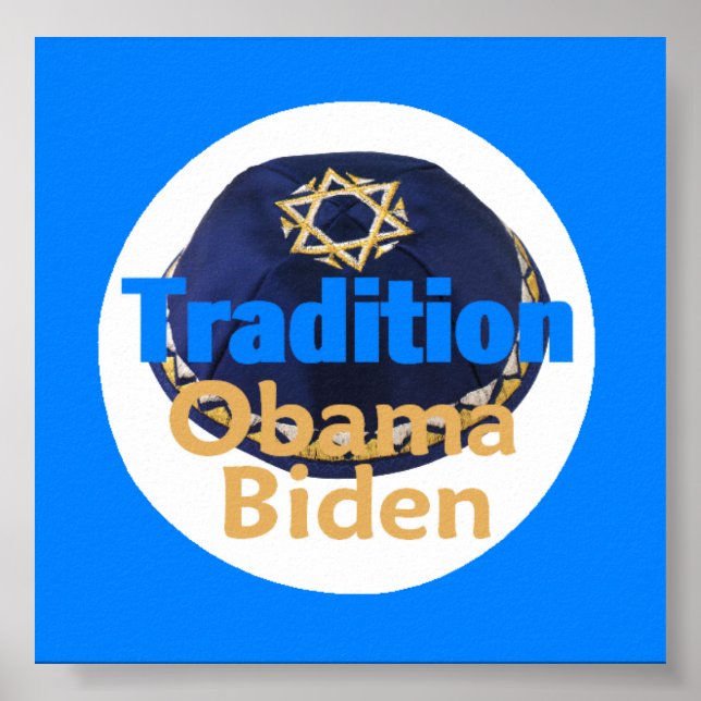Obama Biden YARMULKE Poster (Vorne)