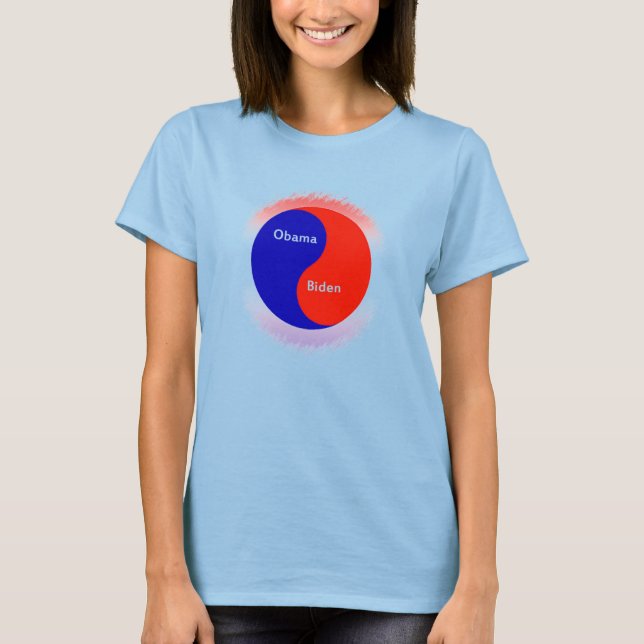 Obama ~ Biden Yin Yang T-Shirt (Vorderseite)