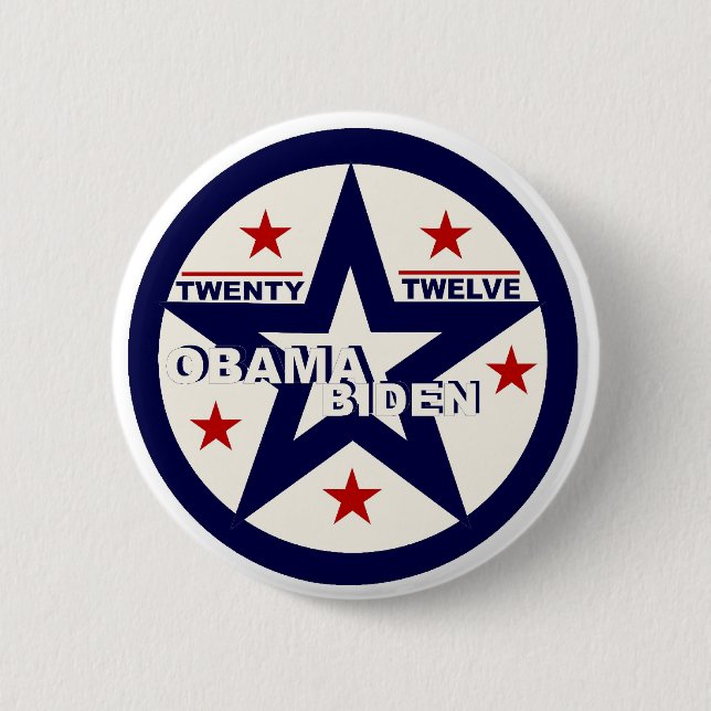Obama/Biden zwanzig zwölf Button (Vorderseite)