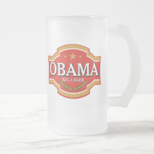 Obama-Bier-Tasse Mattglas Bierglas