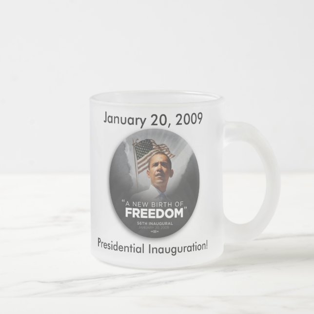 Obama-Bier-Tasse! Mattglastasse (Rechts)