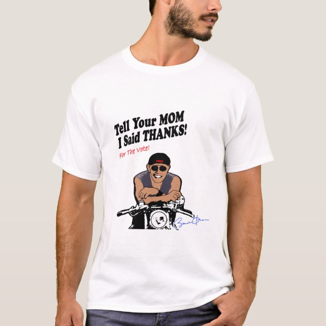 Obama Biker T - Shirt (Vorderseite)