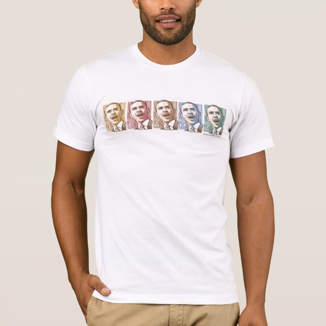 Obama-Bild-Shirt T-Shirt (Vorderseite)
