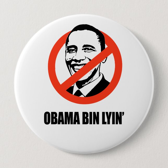 Obama bin lyin' button (Vorderseite)