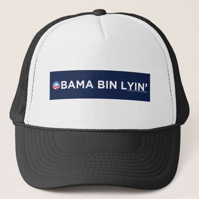 Obama-bin Lyin Truckerkappe (Vorderseite)