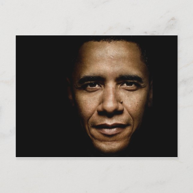 Obama-Black Postkarte (Vorderseite)