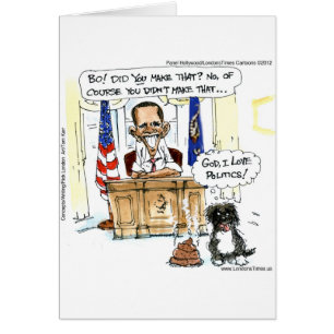 Obama & Bo Satirische Cartoon-Geschenke T-Shirts &