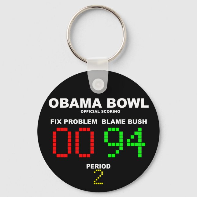 Obama Bowl - Offizielle Bewertung Schlüsselanhänger (Vorderseite)