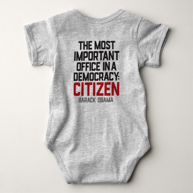 Obama | Bürgerangebot | Baby Strampler (Rückseite)