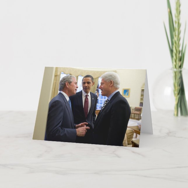 Obama Bush und Clinton Karte (Vorderseite)
